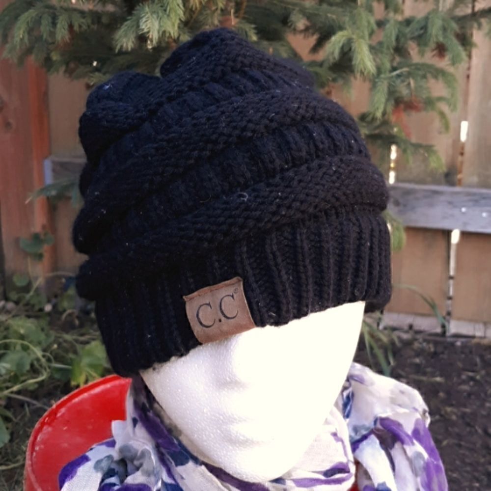 Knit hat by C.C. Exclusives